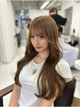 ハピネス 梅田茶屋町店(HAPPINESS) ミルクティーベージュ くすみベージュ 韓国風巻き