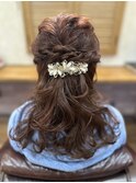 およばれハーフアップ