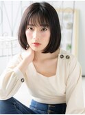 八潮/髪質改善/ウザバング×アッシュブラックのワンカールボブk