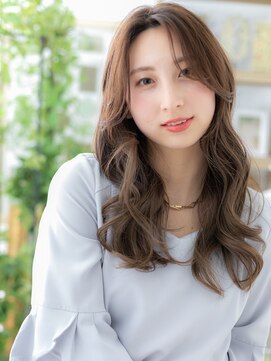 カバーヘア ブリス 北浦和(COVER HAIR bliss) センターパートグレーベージュ抜け感ヘアc6北浦和20代30代40代