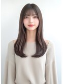 前髪あり　ロングヘア［＃渋谷駅＃韓国＃髪質改善］