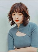 パーマボブ20代/30代/40代/庭瀬