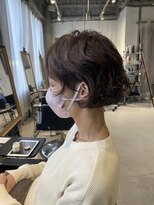 美容室カードル 新小岩店(Cadre)&nbsp;【30代・40代・50代】ウェーブミディアムボブ×ナチュラルカラー