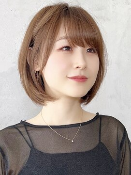 セイドット オモテサンドウ(Say. omotesando) Say.ショートボブレイヤーショートひし形ボブヘーゼルグレージュ