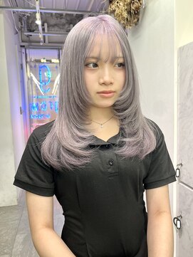 グロウ 渋谷西口(grow) 【シルバーラベンダー☆レイヤースタイル】