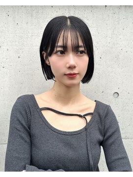 ロンドアヴァントゥス 池袋(Lond aventus) 韓国レイヤー/韓国風/ボブ/髪質改善/黒髪/ブリーチなし〔池袋〕