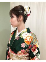 アミー 銀座(Ammy)&nbsp;卒業式ヘアセット×袴着付け♪yu #お呼ばれヘア#ヘアセット#ヘア