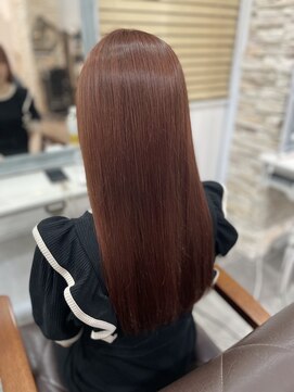 フィックスヘアー 梅田店(FIX-hair) オーキッドブラウンストレートヘア