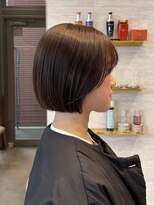 ロンドグロワール 大宮(Lond Gloire)&nbsp;ミニボブレイヤー/レイヤーカット/ダークアッシュ/顔周り/大宮