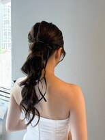 ファーストステップ 表参道(FIRST STEP) 編み下ろしローポニー/結婚式/お呼ばれ/ドレス◎