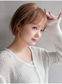 夏艶感うるツヤ斜めバングレイヤーカット大人可愛い愛され