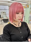 レイヤーカットレイヤーボブハッシュカットブリーチダブルカラー