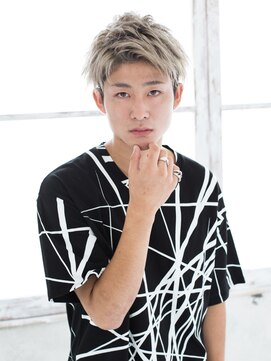 サインヘアー 静岡(sign hair) メンズハイトーンショート