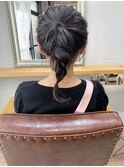 ざっくりポニーテール
