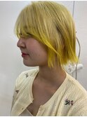 【NAiVE hair】透け感イエロー★ショート