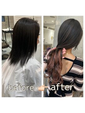 ルーブ トウキョウ(Loob. TOKYO) エクステで作るインナーカラー☆【池袋、ヘアカラー、エクステ】