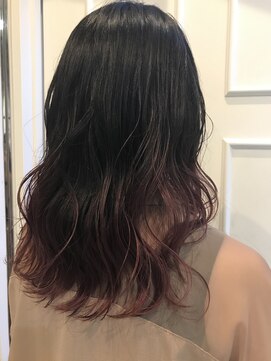 ヘアー ブランコ(hair Blanco) グラデーションカラー♪ブラウンレッド