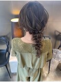 【結婚式・成人式・卒業式】編みおろしヘア