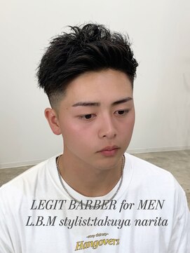 レジット メンズ ヘアサロン(LEGIT MEN's HAIR SALON) アップバングフエード