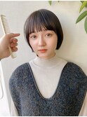 オン眉ショート