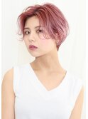 大人可愛い/20代30代40代/小顔ショート/ハイトーン/葛谷 英司