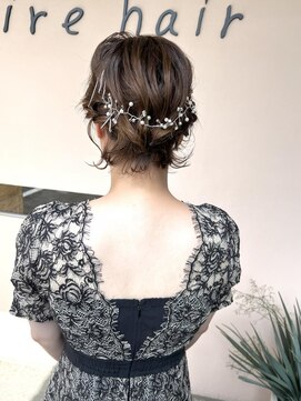 リールヘアー 大野城店(rire hair) ミニボブ☆結婚式アレンジ