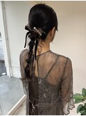 タイトめ編みおろしヘア