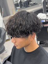 オーバルバイアピッシュ(OVARL by apish) 波巻きパーマツイストスパイラルパーマメンズパーマ