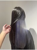 艶ブラック透けるインナーカラー【ミスティックブルーム】