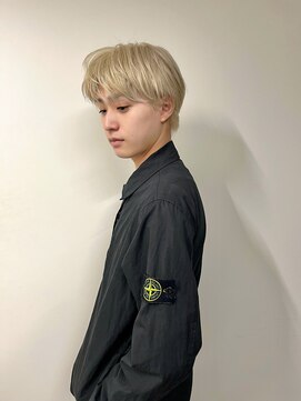 ノラ シブヤ(NORA) メンズハイトーンホワイトベージュ・シースルーマッシュ