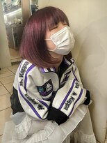 サロン ド ビカ(Salon de bika)&nbsp;夏カラーブリーチなしダブルカラーピンクラベンダー