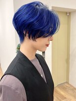 セイドット フクオカ(Say.FUKUOKA)&nbsp;Say岩井　ハンサムショート×ネイビーカラー×簡単スタイリング