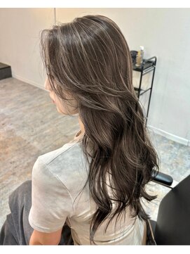 ブレンド 渋谷(BLend) 前髪アンブレラカラーこなれミディイメチェンウェーブパーマ