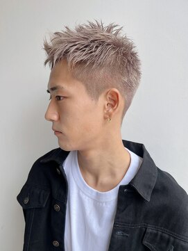 トルネード(TORNADO) メンズショートヘアハイトーンスパイキーショート短髪K20241020