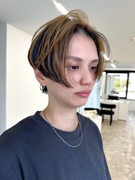 マスタード(MASTARD) 20代30代40代ウルフボブアンブレラカラーこなれミディイメチェン