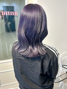 アンニュ(annuy) 【annuy_shiori】lavender color/韓国ヘア/顔周りカット