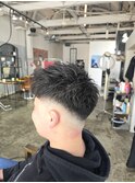メンズスキンフェードバーバーヘア短髪ショート