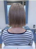Gray beige bob