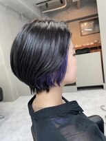 バディ 中野駅前店(BUDDY)&nbsp;イヤリングカラー×パープル　【中野美容室/ブリーチ/高円寺】