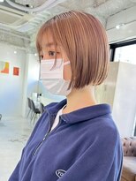 デート 下北沢(DATE) 下北沢タッセルボブデザインカラー切りっぱなしボブミディアム◆