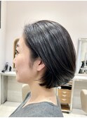 丸みのあるボブ
