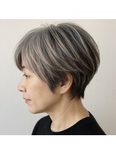 カラーズラボ 三軒茶屋店(Colors Labo) アッシュベージュ/ハイライト/白髪ぼかし
