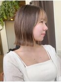 韓国タッセルボブ前髪カット髪質改善銀座
