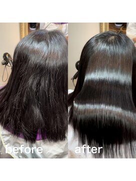 アメイズ(Amaze) カラー矯正毛も黒髪ツヤツヤに