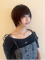 ガリカ 横浜(Gallica) 顔まわりレイヤー×前髪ありショートヘア