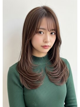 髪質改善/韓国ヘア/韓国スタイル/前髪カット/顔周りレイヤー