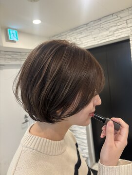 メモリーズ 銀座(Memories) 韓国っぽふんわりボブショートで一気に垢抜け