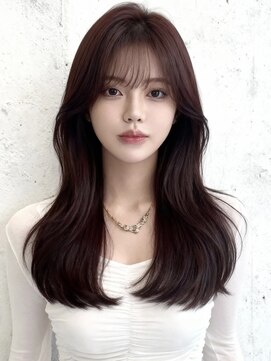 エイチ 大阪梅田(H) グレージュショートヘアボブヘアシースルーマッシュタッセルボブ