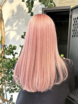 ヲタク(wotaku.) ホワイトピンクトリプルカラーハイトーンケアブリーチ暖色カラー