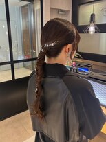 ザザ シンジュク(ZA/ZA shinjuku)&nbsp;編み下ろし/タイトアレンジ/ヘアセット/ヘアアレンジ